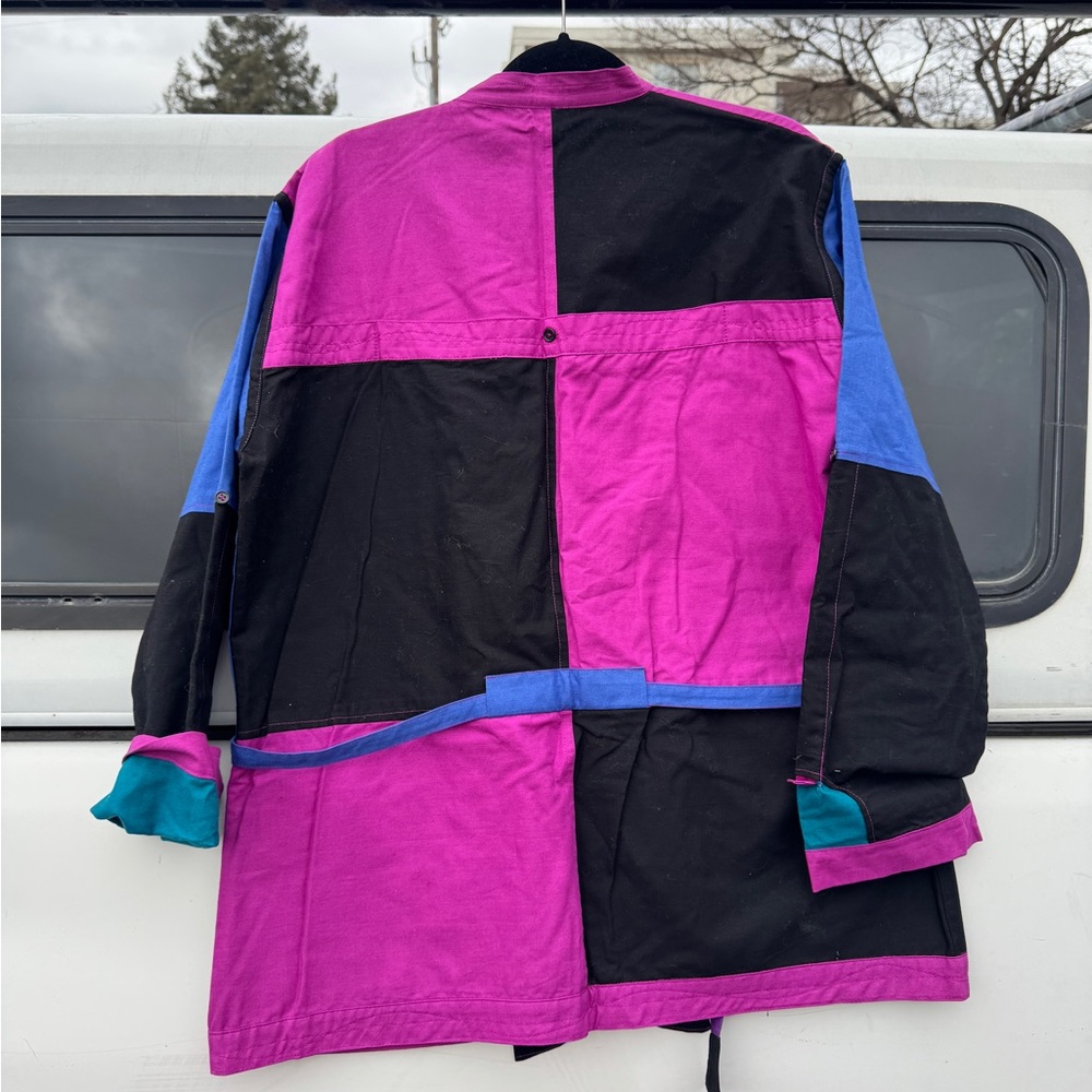 Reversible Colorful Patchwork Jacket - image 2